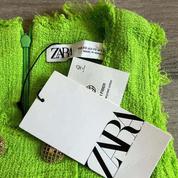 Zara neon green dress - Picture 3 of 5